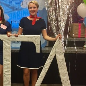 JCrew navy blue dress